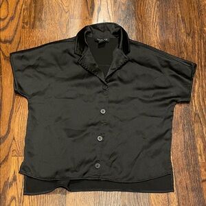 Rachel Zoe Black Short Sleeve Blouse